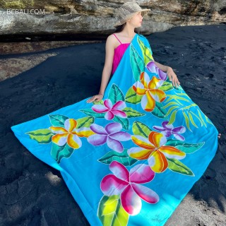 New rayon sarongs pareo handpainted originally made in bali by balinese artisans